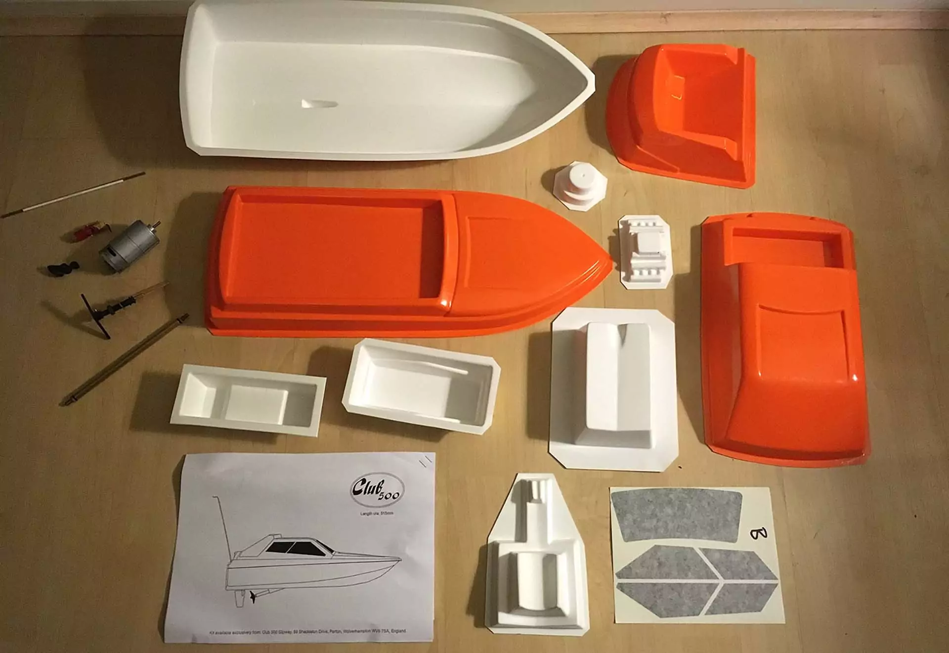 Club 500 boat kit